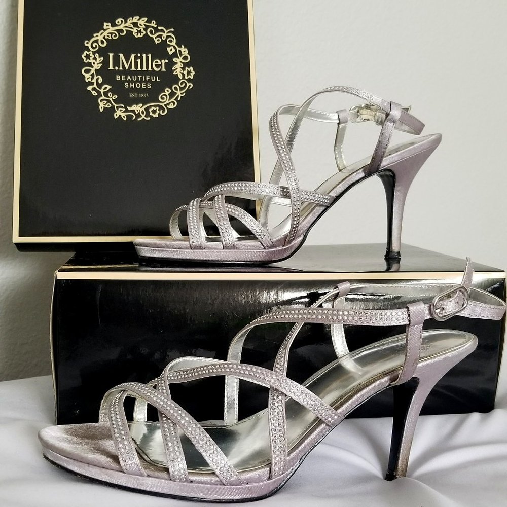 I. Miller Silver Stiletto Heels, Size 7 1/2